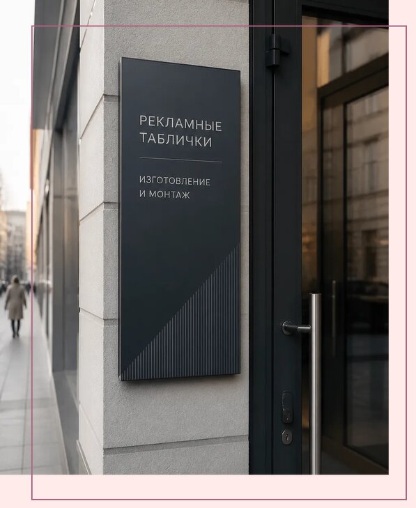 Рекламные таблички в Елизове по цене от 4558 р. | Аванза-Лзв