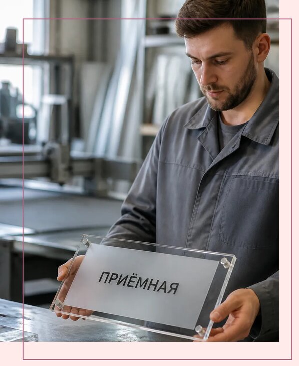 Таблички из оргстекла на заказ в Елизове от 3950 р. | Аванза-Лзв